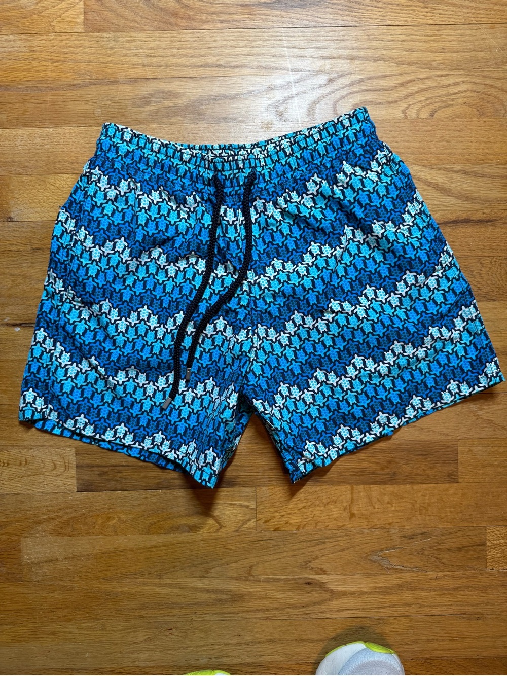 Vilebrequin Men’s Blue Sea Turtle Print Swim Trunks Size M Saint-Tropez
